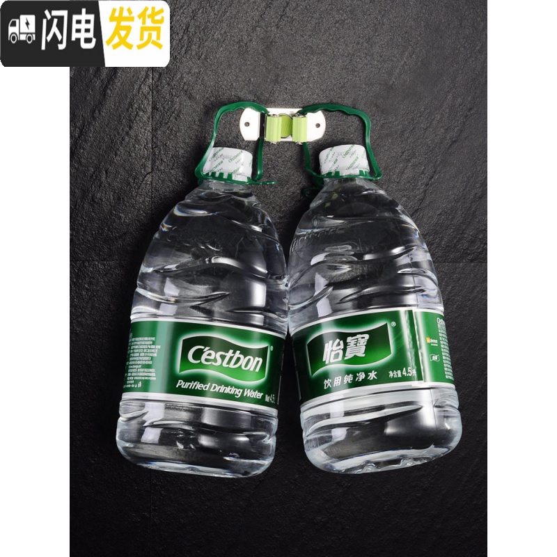 三维工匠拖把挂钩挂扫把架拖把夹免打孔卫生间收纳壁挂卡座强力粘钩 [灰色]4卡夹5挂钩(可备注颜色)高清大图