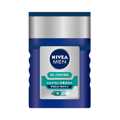 妮维雅(NIVEA)男士多重控油水125ml油性肤质爽肤水 保湿补水 控油平衡 新老包装随机发