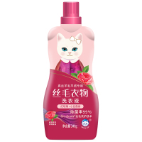 白猫全效丝毛洗衣液(新法国玫瑰花香)340g