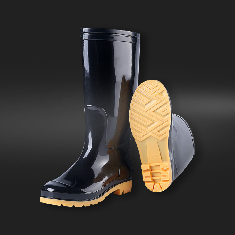 鸿启纳 HQN-303 41码 PVC高筒牛筋底雨鞋高清大图