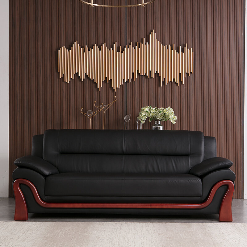 办公沙发办公家具会客沙发接待沙发时尚简约商务沙发组合 三人位 单位:张高清大图