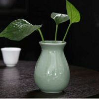 创意浮雕绿萝水培花瓶水养植物陶瓷容器桌面家用室内插花花器摆件|特惠哥窑花瓶无图款