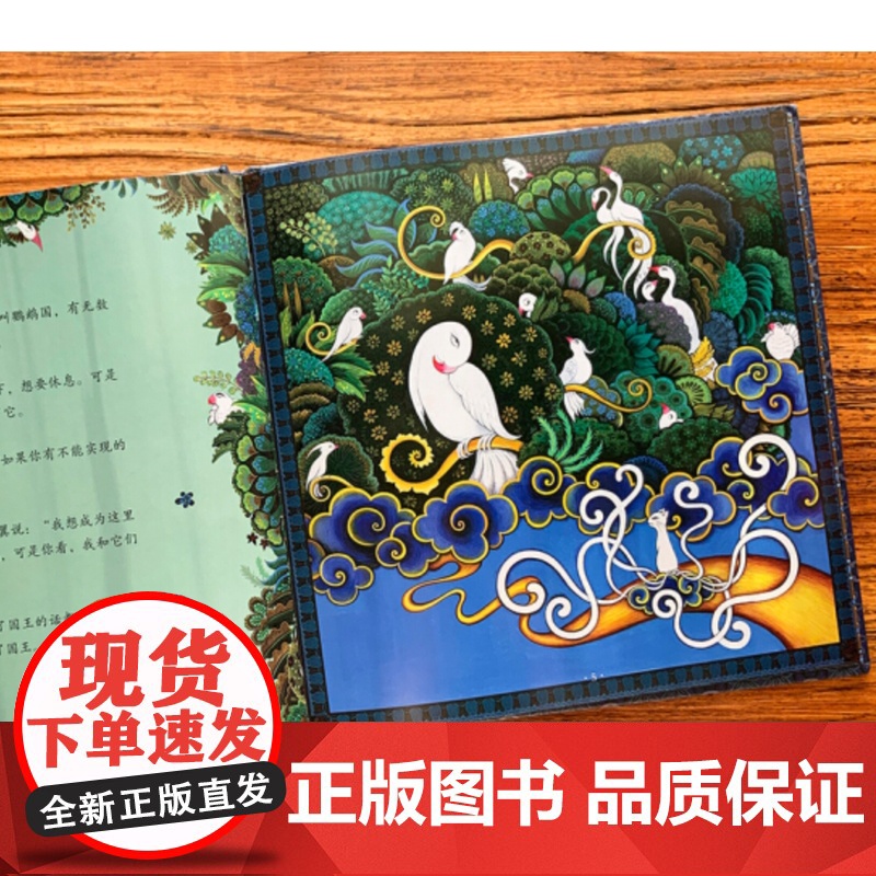 蓝星人绘本九尾猫 袁聪图画书精美画风成全大爱大智慧印度细密画异域特点浅显易懂的语言和丰富绚丽的画面艺术家 少年儿童出版社高清大图