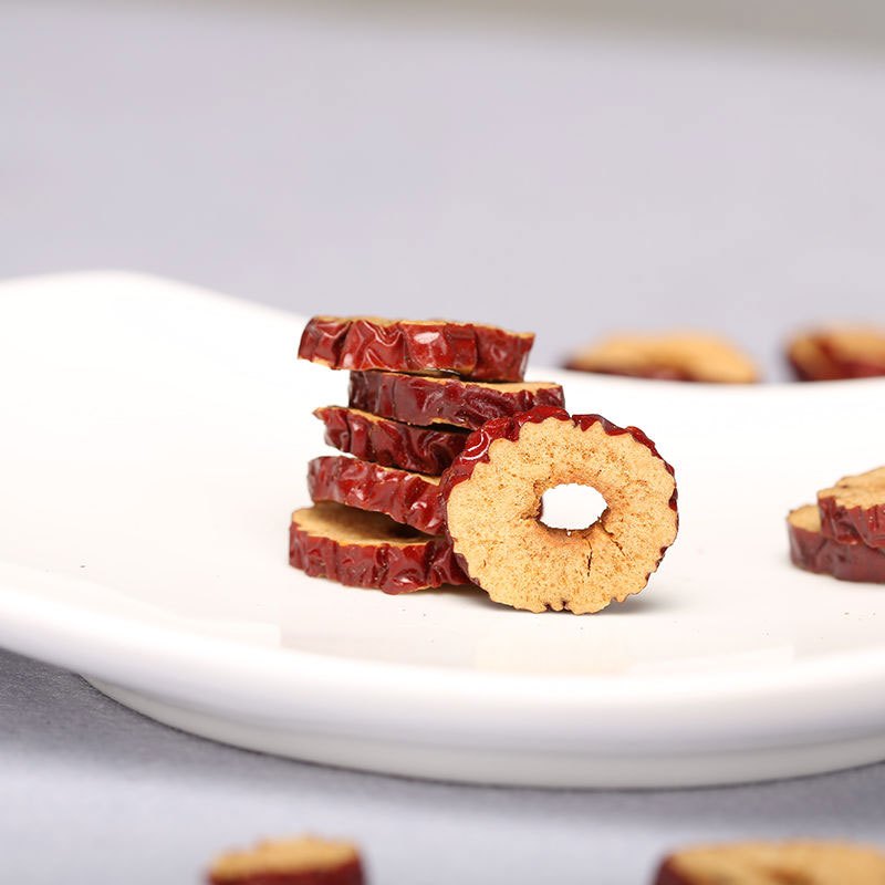[买二送杯]新疆红枣干片500g×1香甜酥脆骏枣干泡水枣片泡茶红枣圈