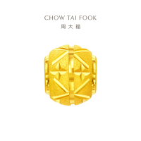 周大福路路通 足金转运珠黄金吊坠(工费:120元)EOF189精选