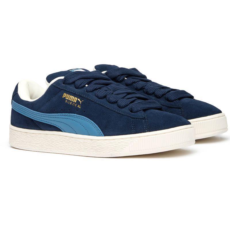 彪马(Puma)休闲板鞋男鞋厚底系带运动鞋麂皮拼接潮流百搭休闲 tra