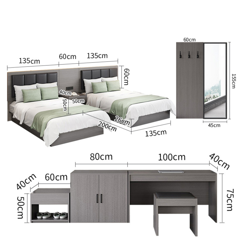 亿洛莱 酒店套房含床垫 1.35m 套高清大图