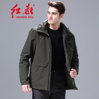 红都(HONGDU)男装冲锋衣可拆卸羽绒内胆普通款HD106-2（单位:件）