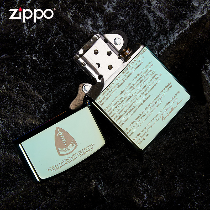[苏宁自营]ZIPPO打火机正版绿冰离职宣言原装正品防风打火机刻字个性定制zippo