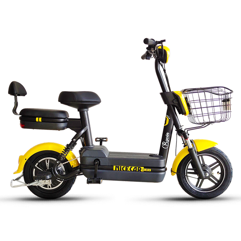 比德文电动车可取充电电动自行车48v电瓶车男女助力车代步车学生新款