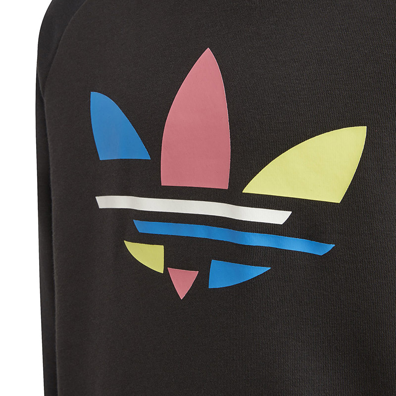 adidas 阿迪达斯三叶草男女大童秋季经典连帽运动卫衣 H32388