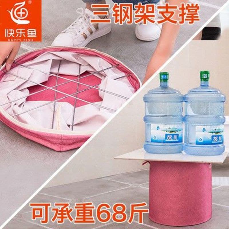 浴室防水脏衣篮脏衣篓折叠布艺洗衣篮脏玩具衣服收纳筐衣物脏衣桶 浅咖图片