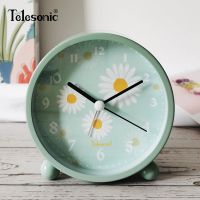 天王星(Telesonic)卡通学生闹钟创意男女可爱简约石英钟儿童台钟时尚金属卧室床头钟个性懒人钟时钟