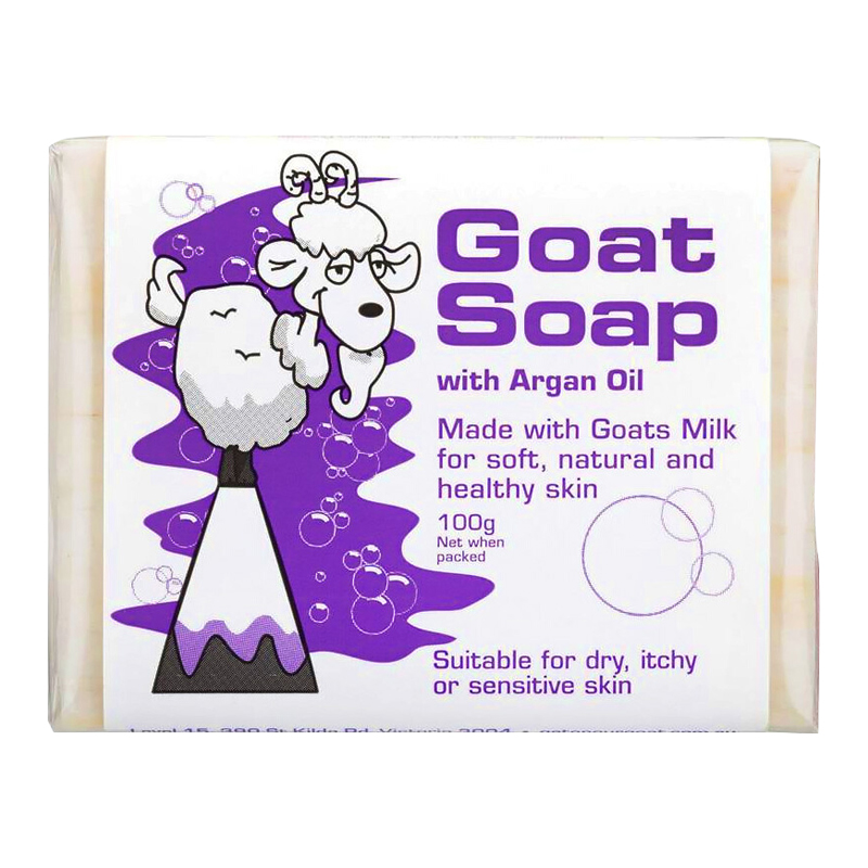 澳洲进口Goat Soap手工山羊奶皂摩洛哥油味香皂100g/块 保湿补水滋润营养 深层清洁 各种肤质通用