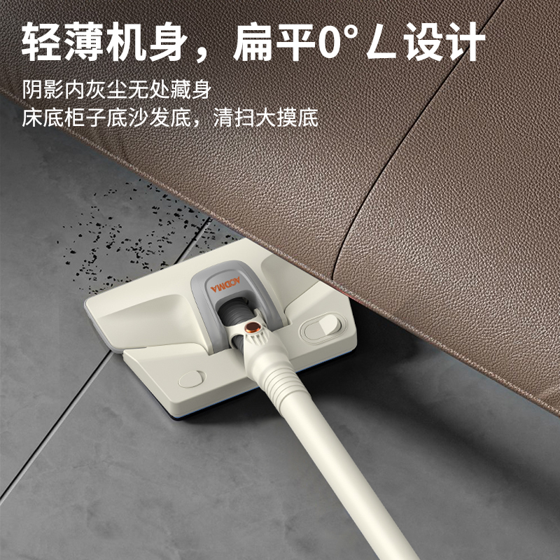 澳得迈无线吸尘器S18 家用无线手持大功率大吸力吸尘器 Type-C充电口 可加水可拖地 白色高清大图