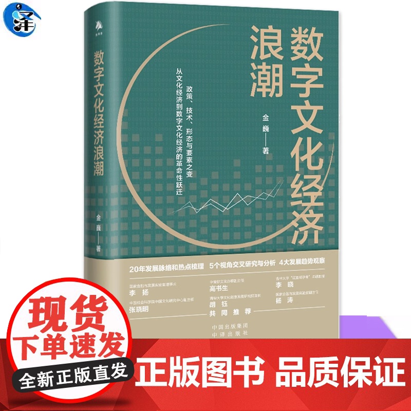 正版 数字文化经济浪潮 金巍 深入地解析了我国数字文化经济的演化脉络多个角度分析了数字文化经济发展中的若干重要问题