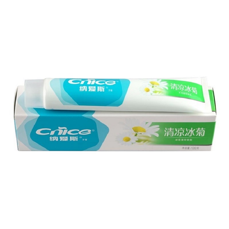 纳爱斯 清凉冰菊牙膏 120g*2支高清大图