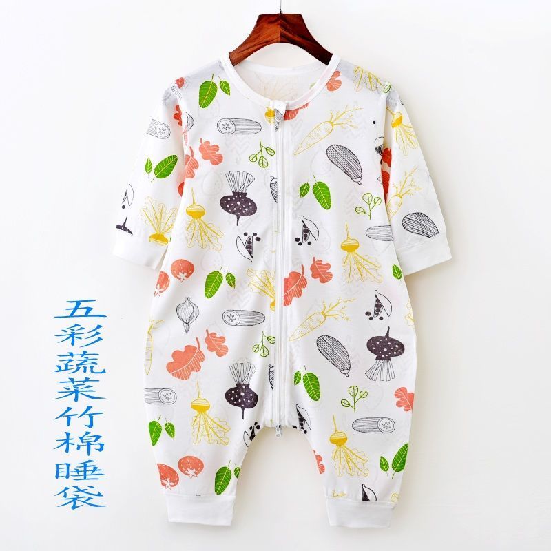 夏款竹纤维蓝汽车睡袋 73(4-7月) 夏季儿童分腿睡袋婴儿睡袋夏天薄款竹纤维男女宝宝防踢被空调被