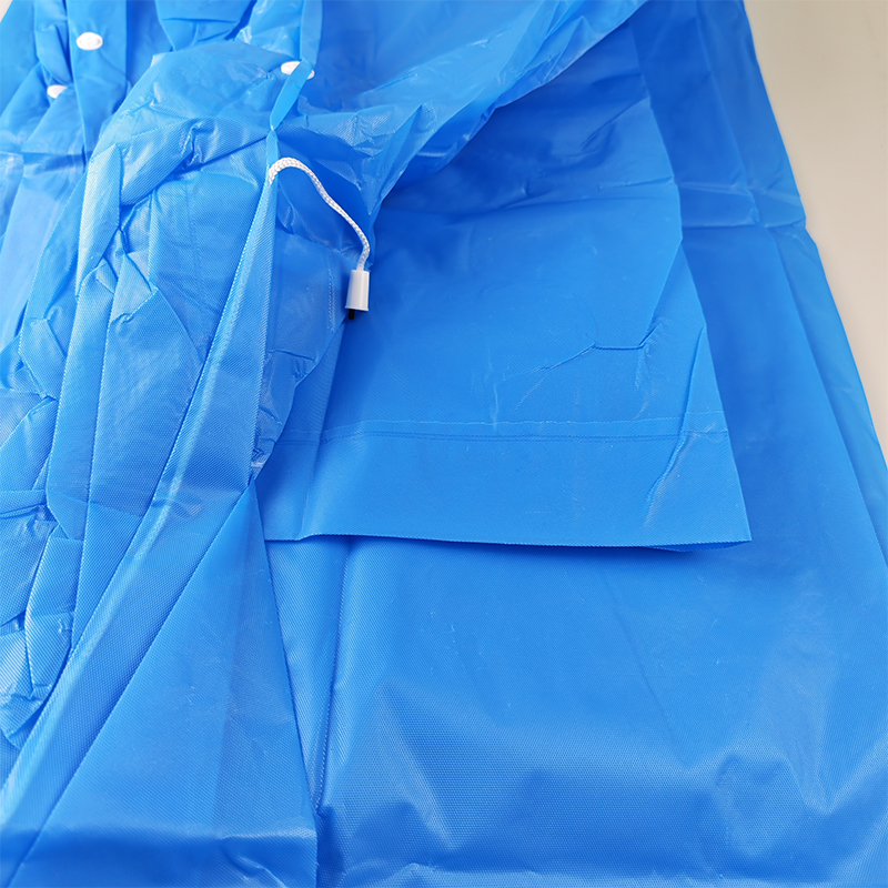 鸽护 非一次性雨衣 蓝色束口轻便款100g 件高清大图