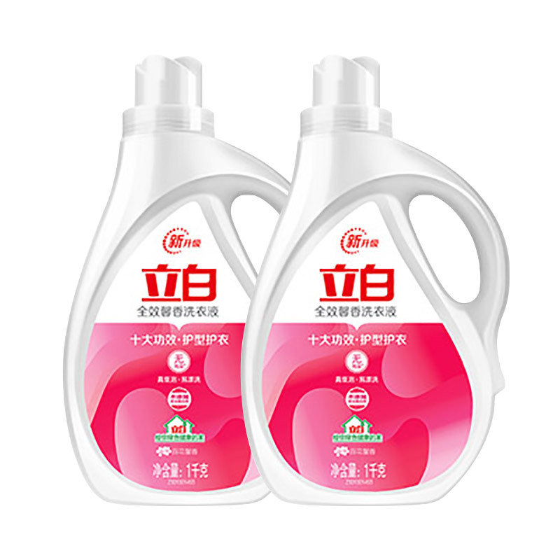 立白 全效馨香洗衣液 百花馨香 全效洁净 洗护合一 1kg*5瓶