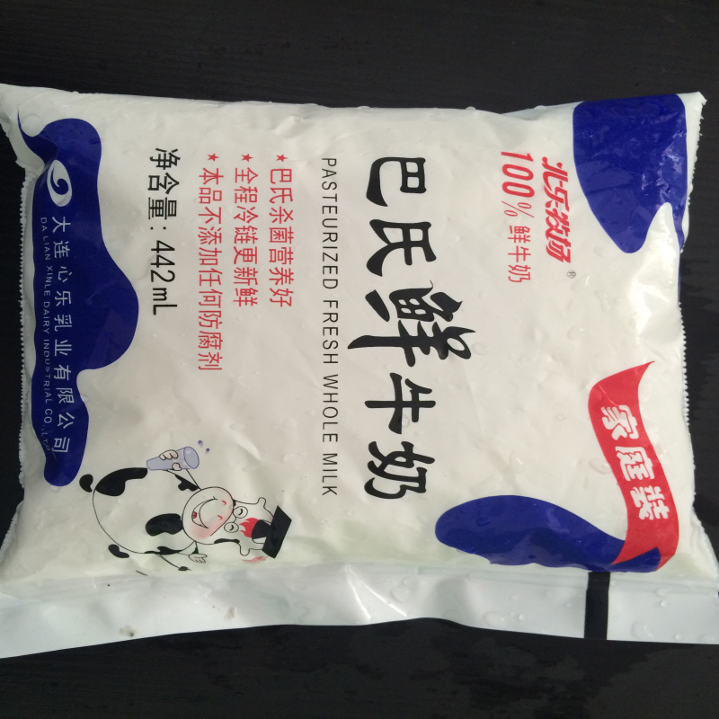北乐牧场巴氏鲜奶442ml
