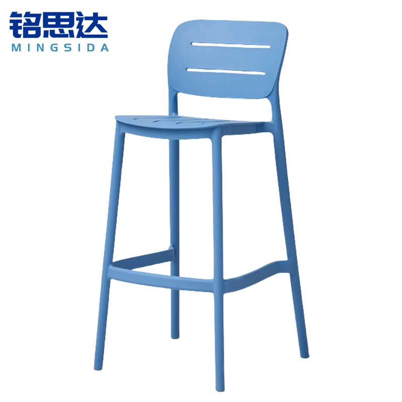 铭思达吧台凳塑料款把高清大图