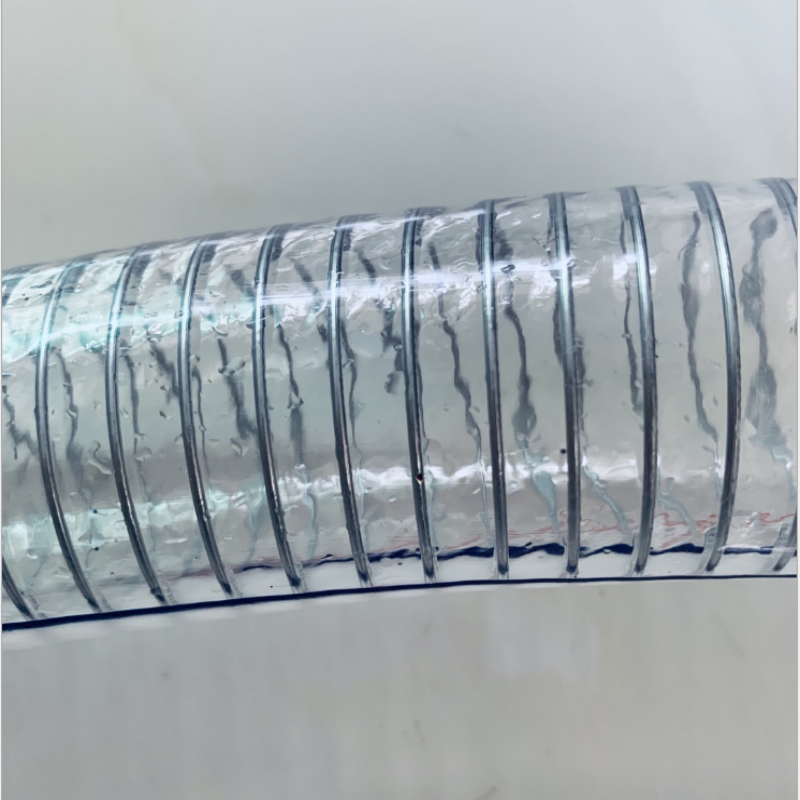 新荣帆 PVC钢丝软管透明塑料管加厚水泵油管真空管 内径252毫米壁厚12毫米30米