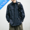 SUNTEK日系潮牌色休闲衬衫机能cityboy宽松男女长袖衬衣秋冬工装外套