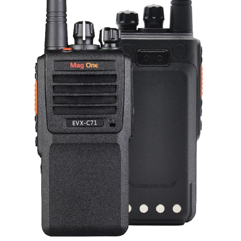 摩托罗拉(MOTOROLA)EVX-C71-G6-4数字便携式对讲机 2300毫安电池 IP55级防水防尘语音信道播报高清大图