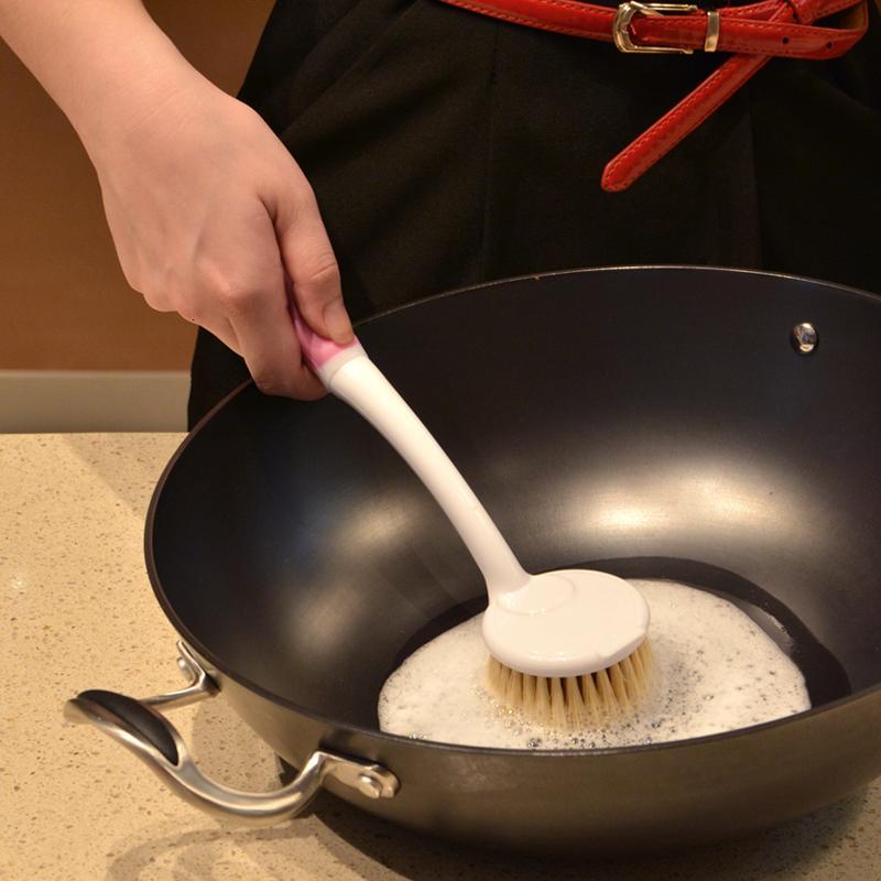 2支装刷锅洗锅刷子剑麻锅刷不粘油加长柄清洁刷厨房家用日用家居