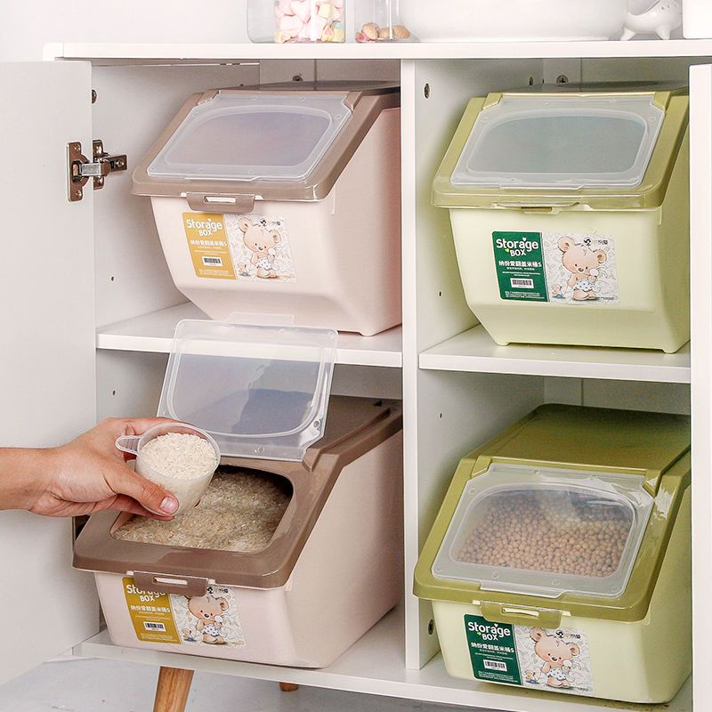 厨房米桶家用米桶20斤30斤50斤米缸面桶米面收纳箱15斤储米箱米箱