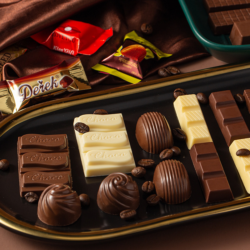 巧克力大礼包多款口味搭配带收纳盒500g1500g新年婚礼宴会喜糖情人节