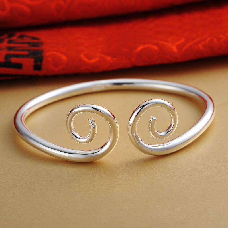 银饰紧箍咒手镯 开口可节男女款手环孙悟空镯子足银 情侣饰品礼物送女