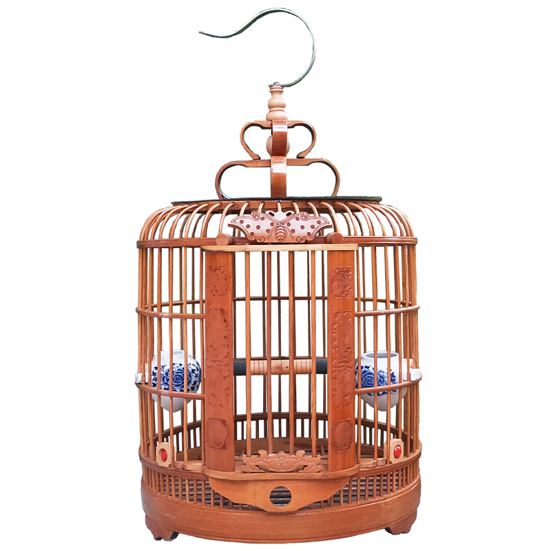 老竹生头画眉贵州凯里鸟笼竹大号八哥专用精品川笼鹩哥鸟笼子高清大图