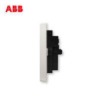 [ABB官方旗舰店]ABB开关插座轩致白色纯平[弧边]无框五孔带开关usb墙壁面板套餐家用多选