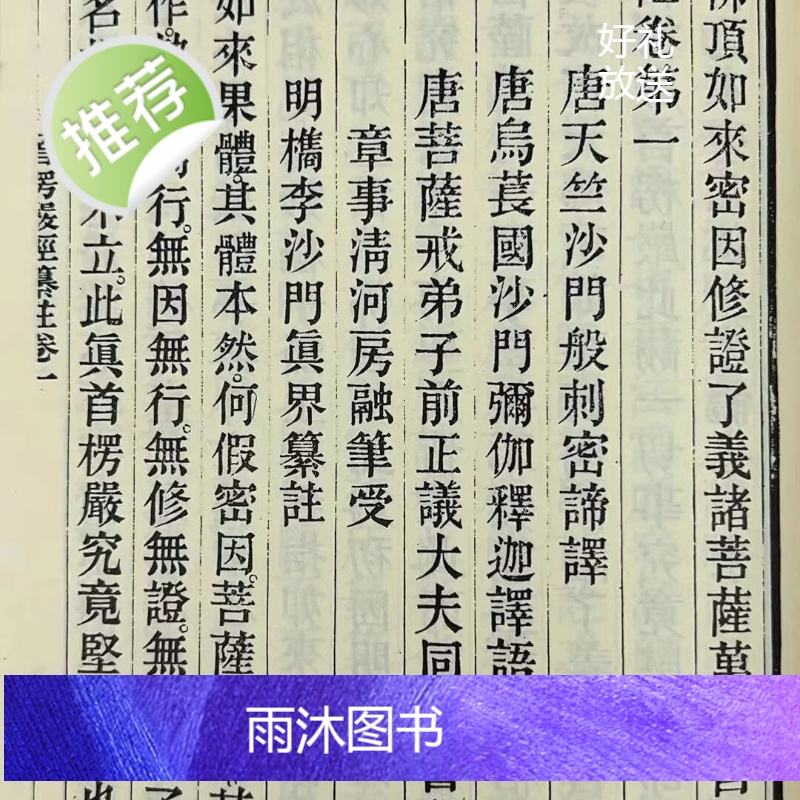 正版 大佛顶首楞严经纂注 新文丰(书侧面泛黄斑)高清大图