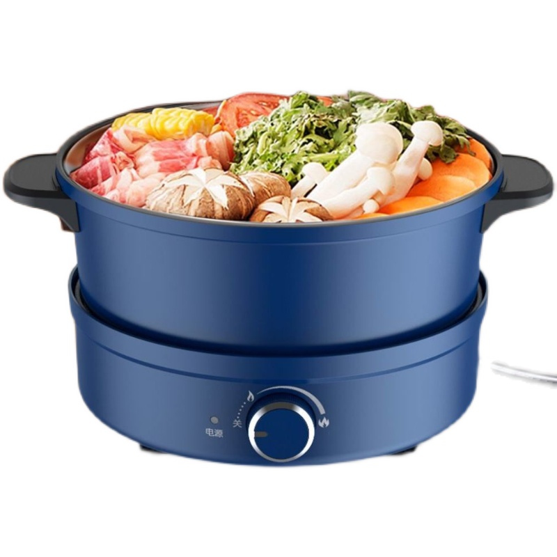 爱仕达asd电火锅分体式多功能电煮锅25升ahy12j406轻奢蓝