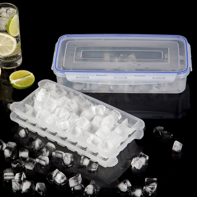 欧润哲 冰粒盒 制冰盒冻冰块模具洋酒冰箱冷饮造冰神器食用冰粒冰格