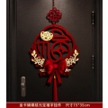 新年春节装饰品入户门福字挂件 金卡蝴蝶结元宝福挂件（5个装）