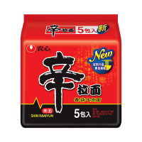 农心香菇牛肉辛拉面五连包 方便面 煮面 拉面 速食泡面