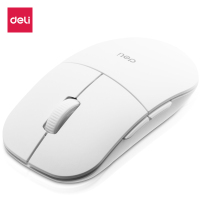 得力(deli)无线静音光学鼠标 四档DPI调节办公游戏鼠标 笔记本便携鼠标2214 白色(XF)