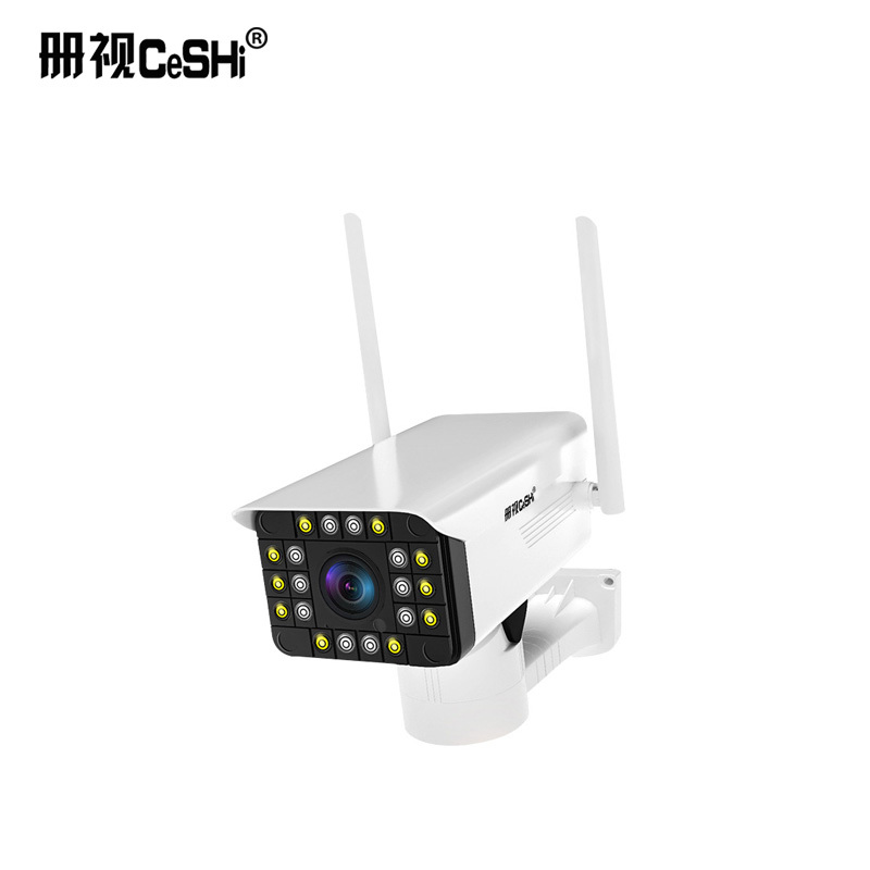 监控配件家用智能监控器手机远程网络高清室外防水插卡一体无线摄像头LE-4G个