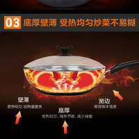 苏泊尔(SUPOR)臻晶不粘锅少油烟炒锅.可立盖 炒锅不粘轻油烟平底炒菜锅可立盖电磁炉明火通用EC32YP02