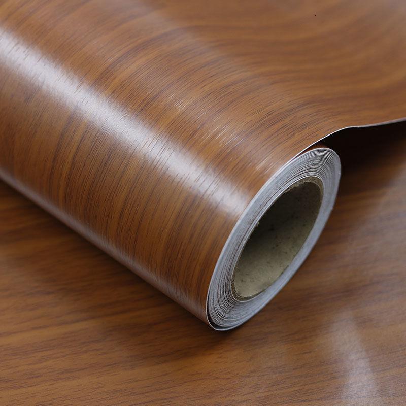 家具翻新贴纸波音软片防水自粘墙纸旧家具橱柜衣柜柜子书桌木纹纸