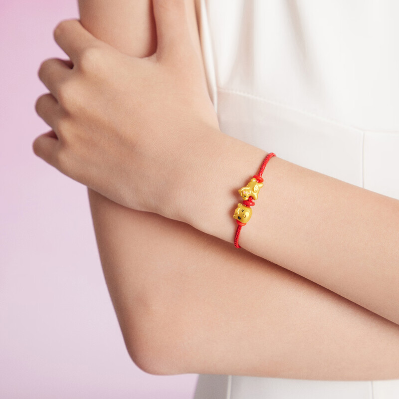 周大福SOINLOVE宝藏女孩元气生肖小马足金黄金转运珠 VR1724礼物高清大图