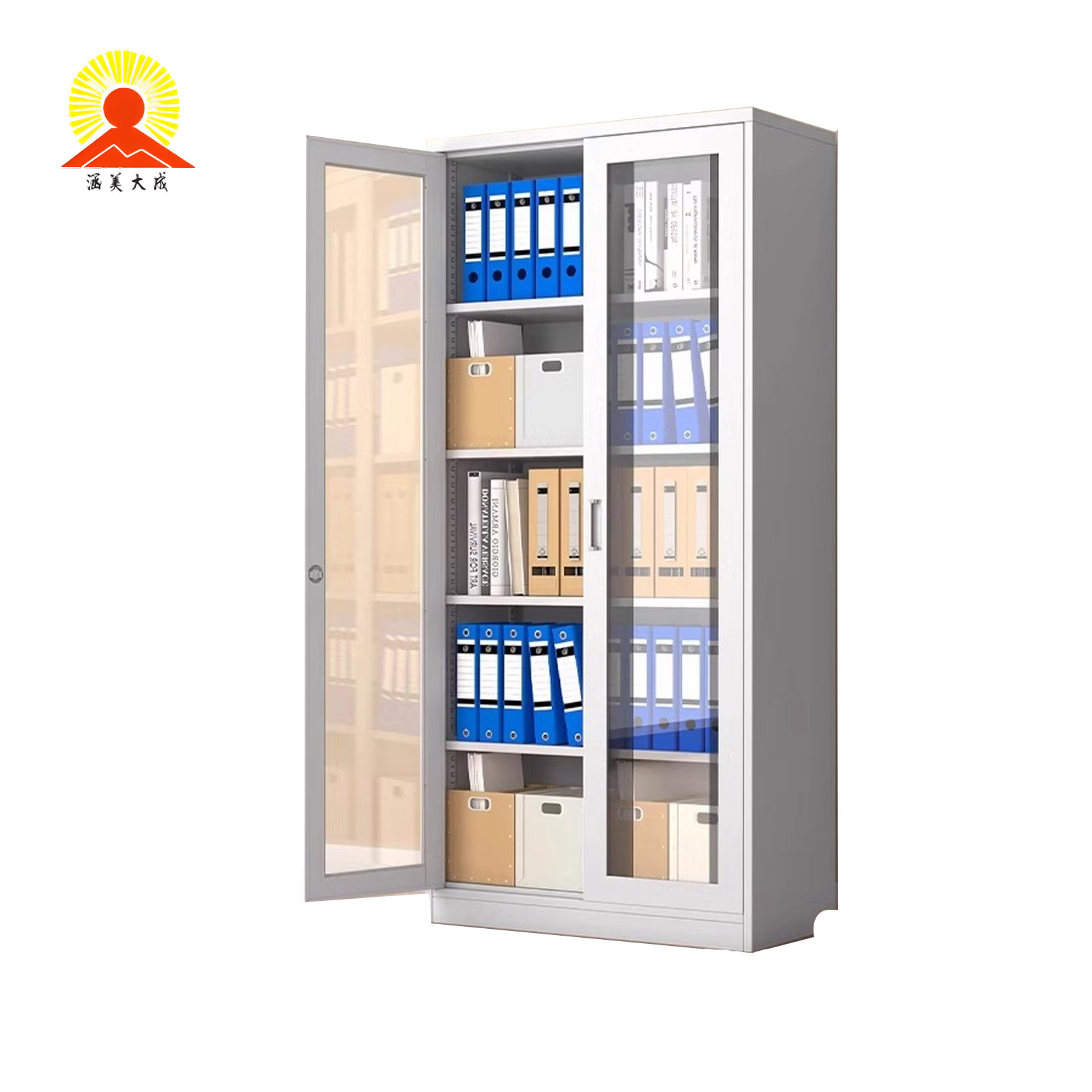 涵美大成 铁皮柜文件柜 1800*850*390mm 台高清大图