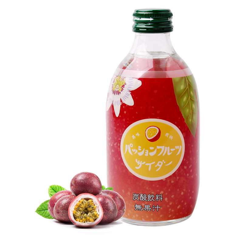 日本进口 友傑 百香果味汽水 300ml*5瓶