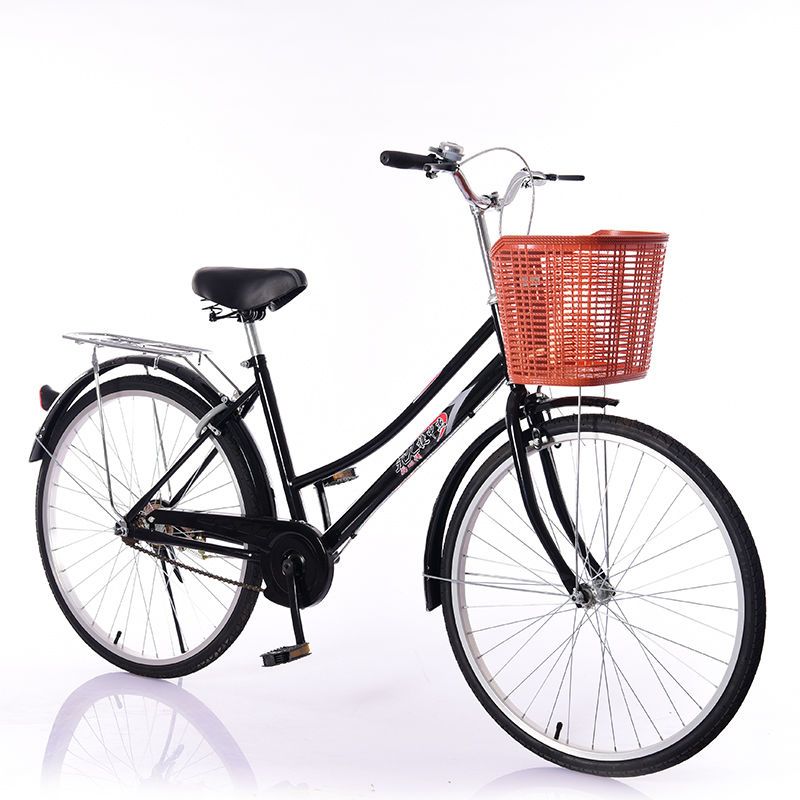 自行车女式2426寸男女士单速轻便成人复古城市学生普通勤淑女车