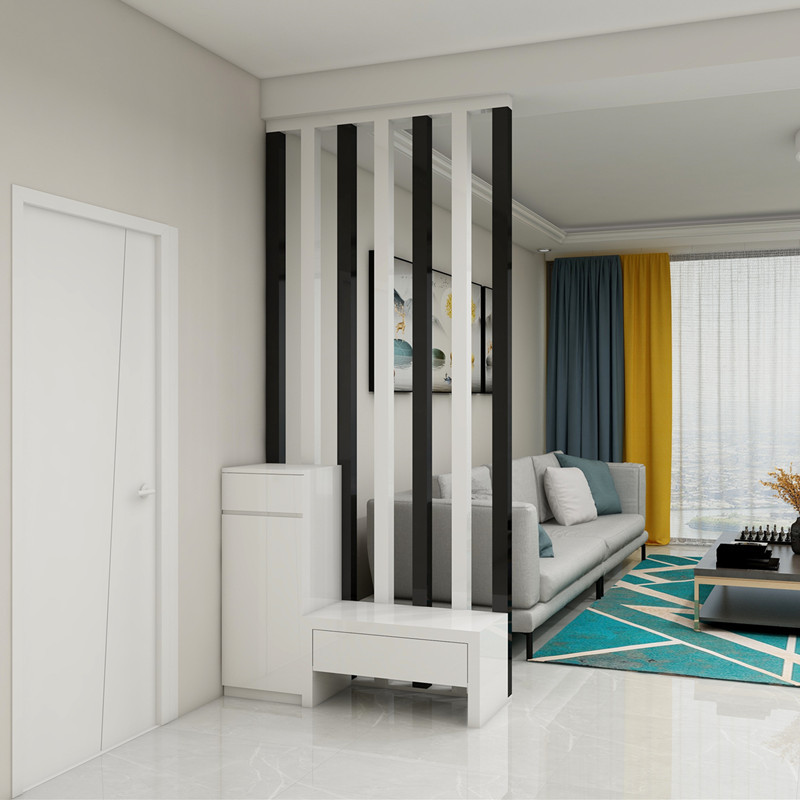 寻木匠小户型进玄关柜双面烤漆厅鞋柜多功能客厅屏风隔断柜