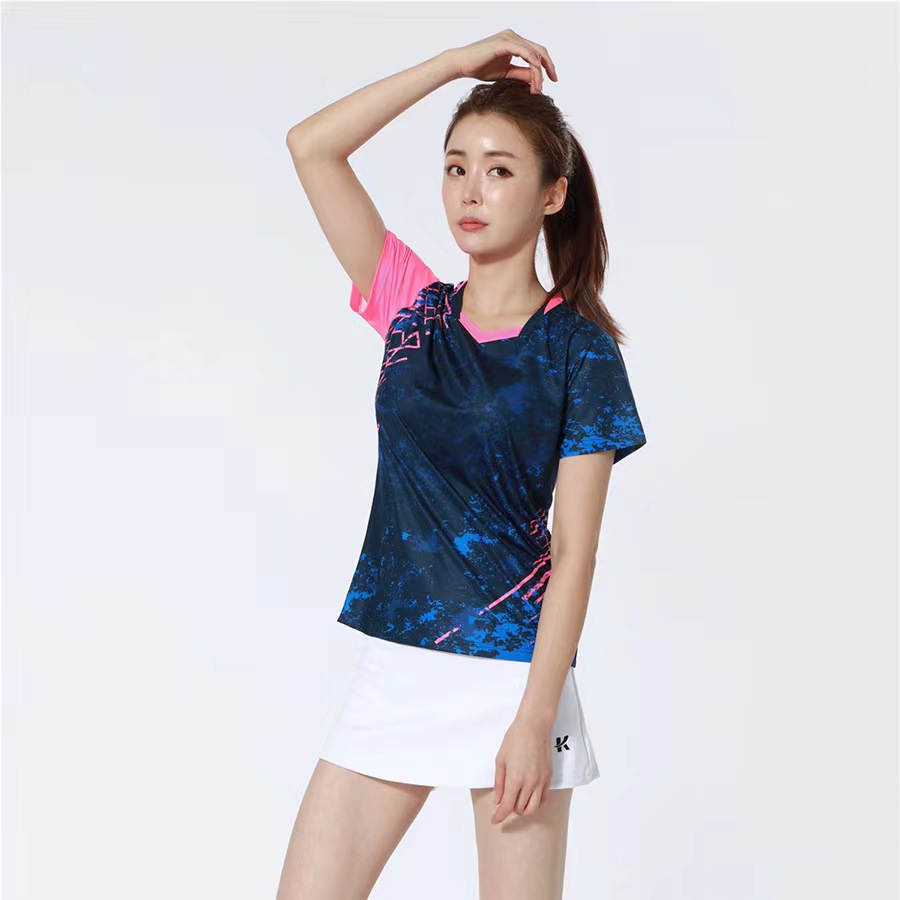 蒙企智品新款羽毛球服男女速干运动服Y-1906高清大图